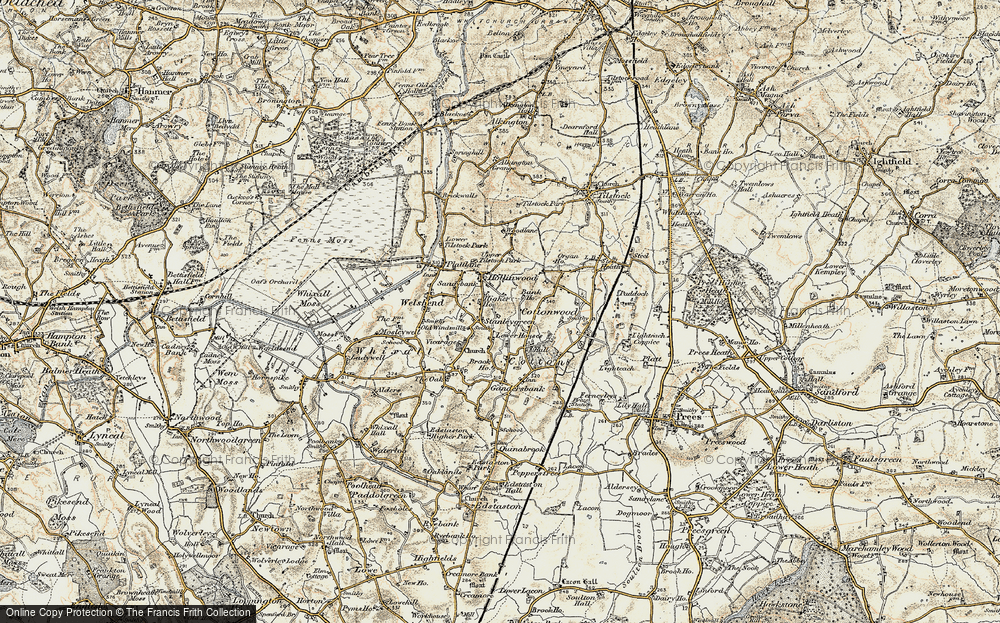 Old Map of Stanley Green, 1902 in 1902