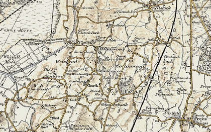 Old map of Stanley Green in 1902