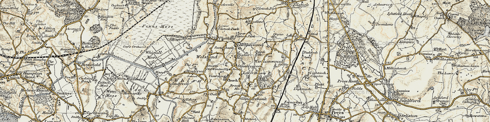 Old map of Stanley Green in 1902
