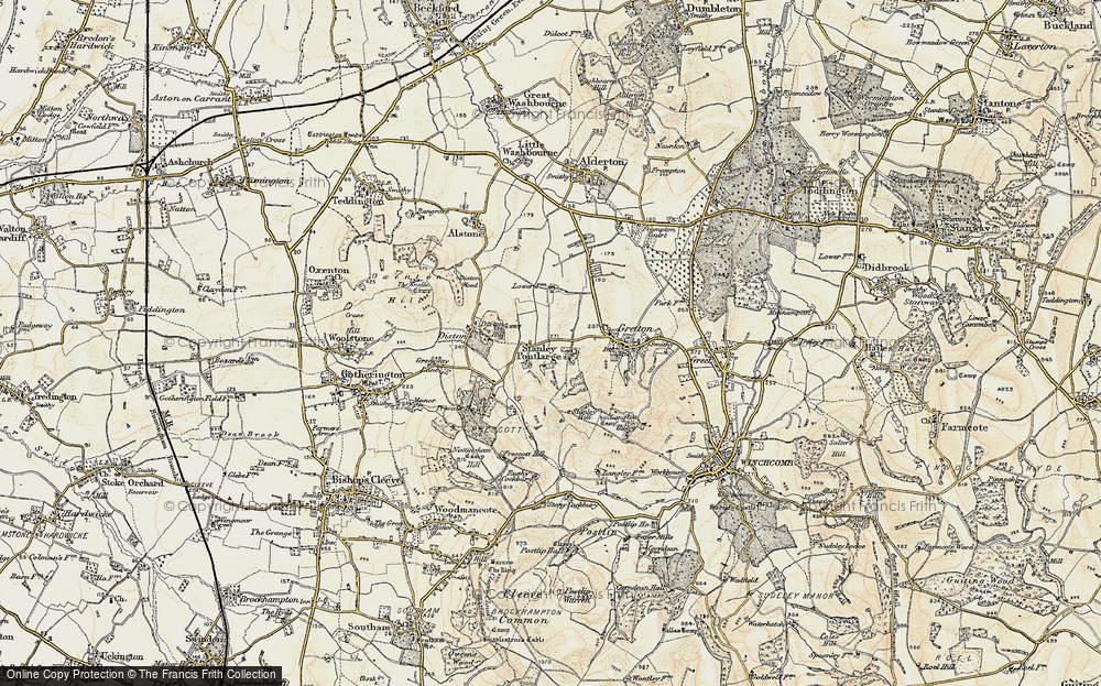 Old Map of Stanley Pontlarge, 1899-1900 in 1899-1900