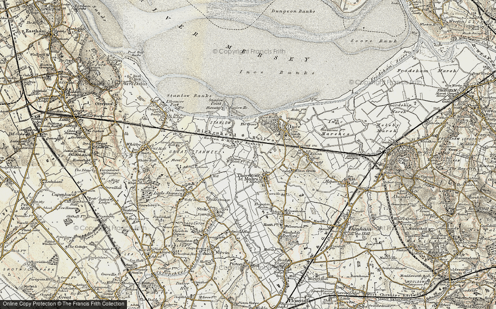 Old Map of Stanlow, 1902-1903 in 1902-1903
