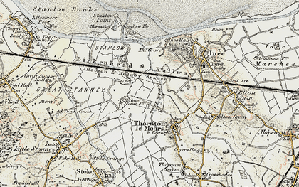 Old map of Stanlow in 1902-1903