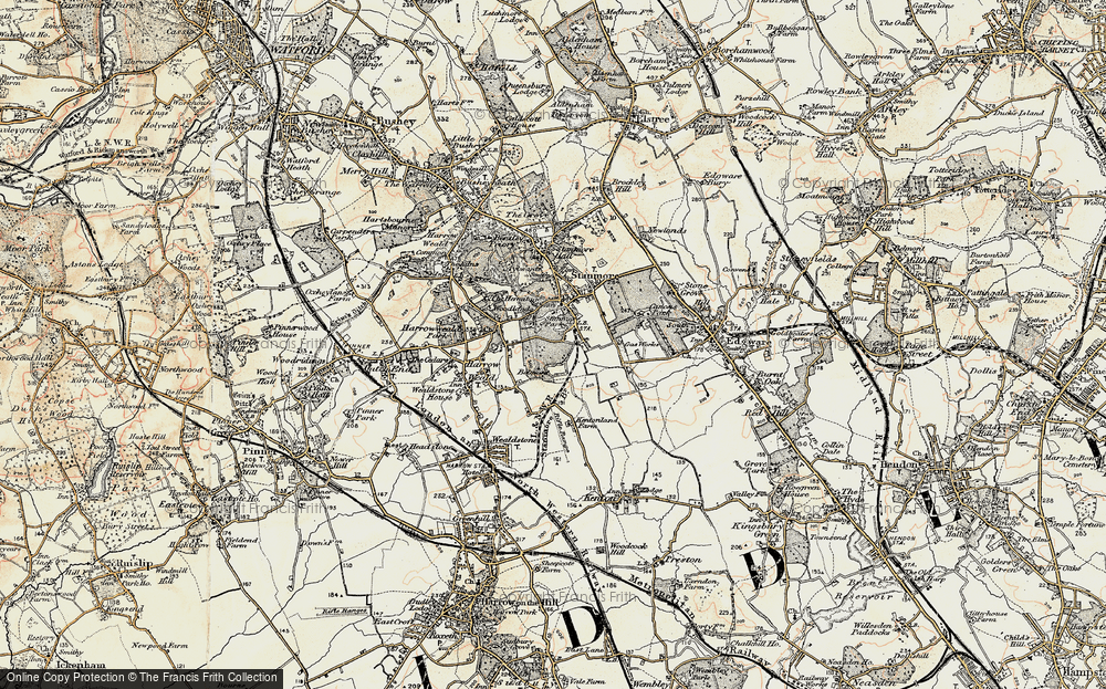Old Map of Stanmore, 1897-1898 in 1897-1898