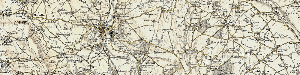 Old map of Stanmore in 1902