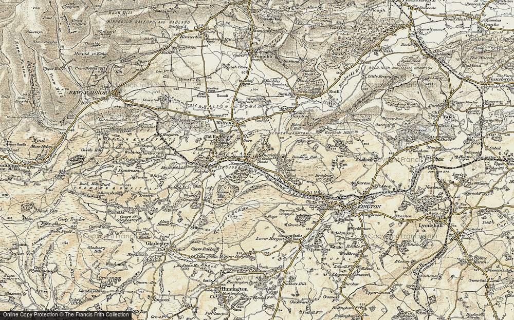 Old Map of Stanner, 1900-1903 in 1900-1903