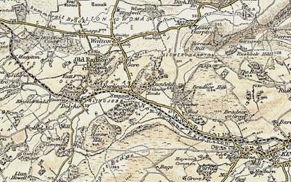Old map of Stanner in 1900-1903