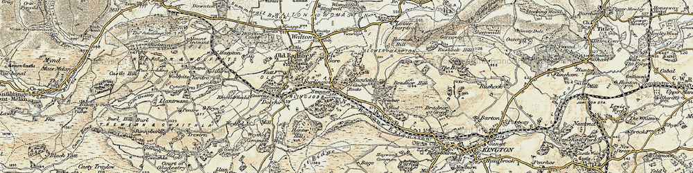 Old map of Stanner in 1900-1903
