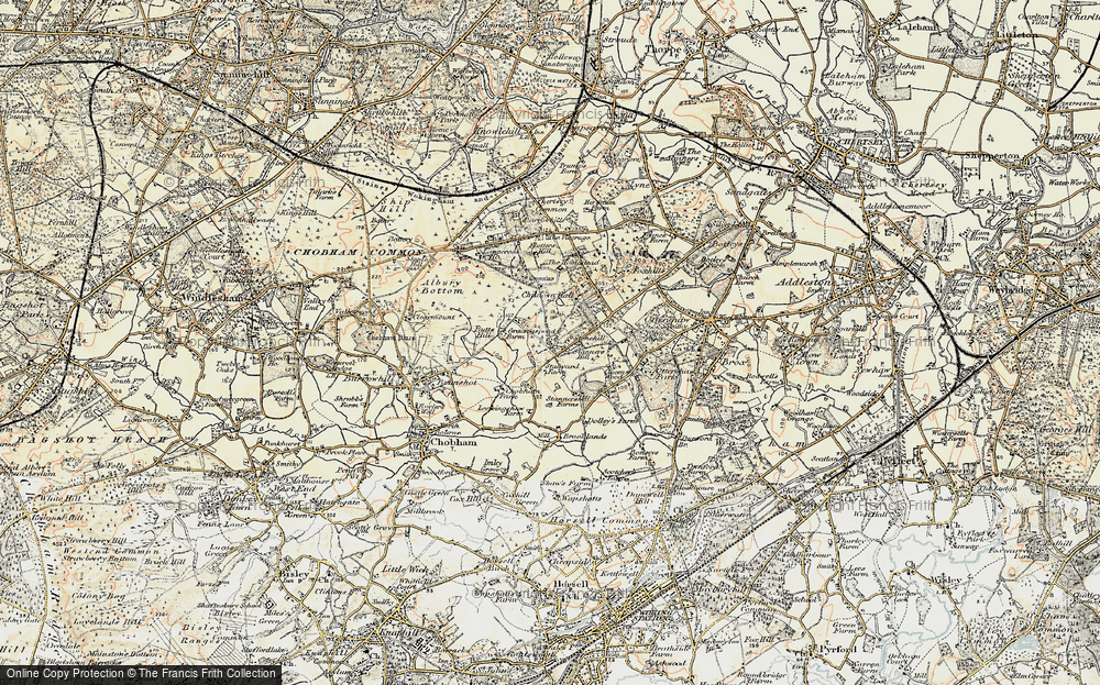 Old Map of Historic Map covering Larkenshaw in 1897-1909