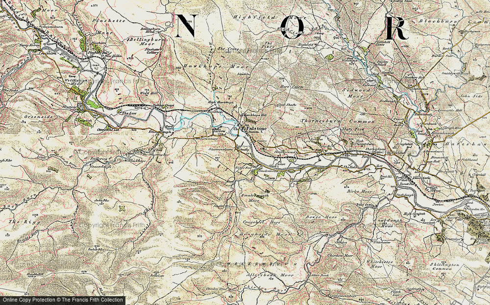 Old Map of Stannersburn, 1901-1904 in 1901-1904