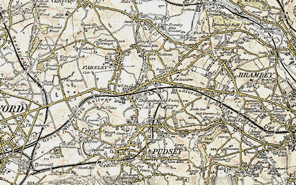 Old map of Stanningley in 1903-1904