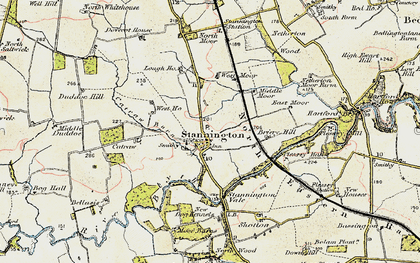 Old map of Briery Hill in 1901-1903