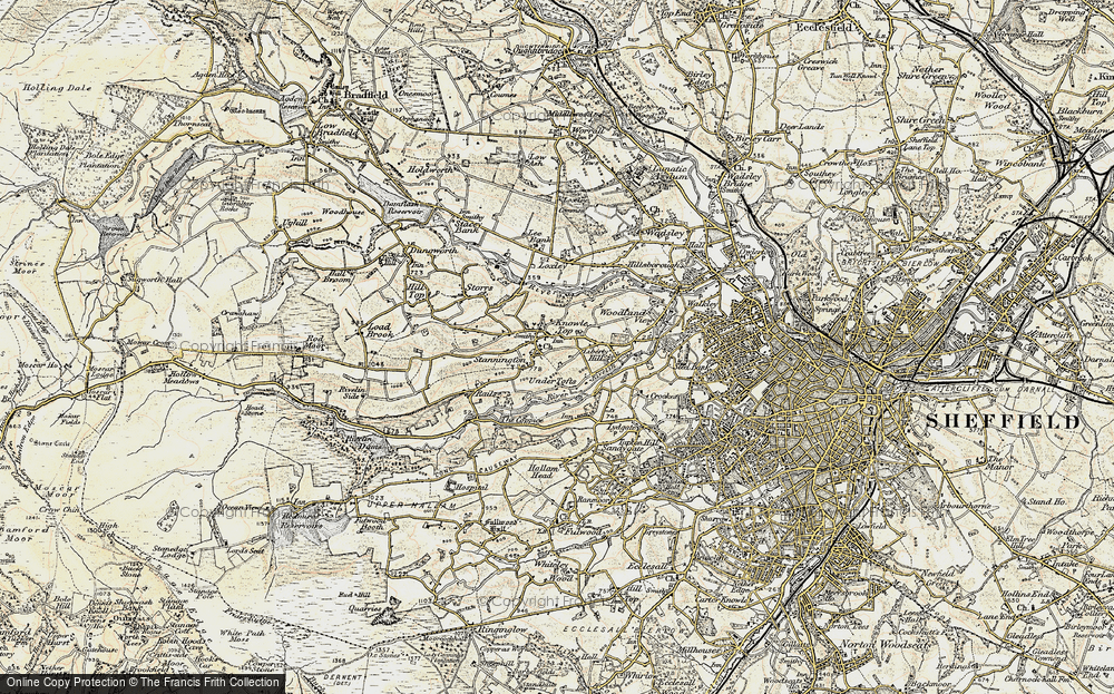 Old Map of Stannington, 1903 in 1903