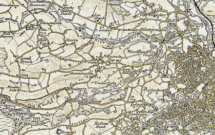 Old map of Stannington in 1903