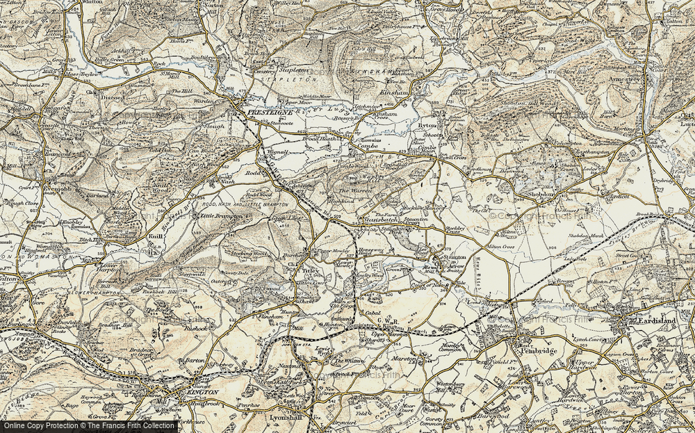 Old Map of Stansbatch, 1900-1903 in 1900-1903