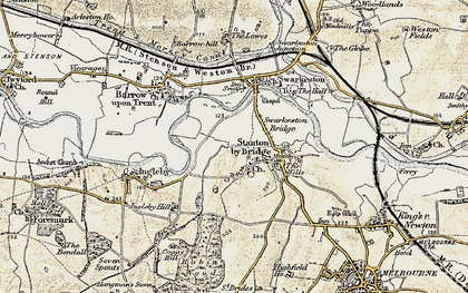 Old map of Stanton by Bridge in 1902-1903