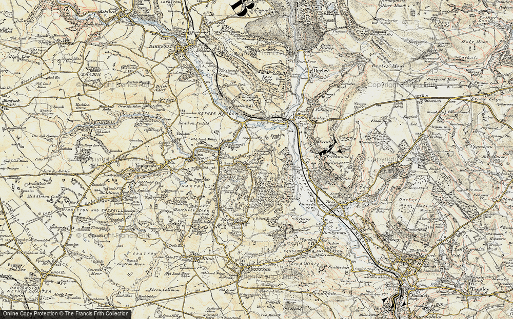 Old Map of Stanton in Peak, 1902-1903 in 1902-1903