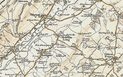 Old map of Stanton Long in 1902