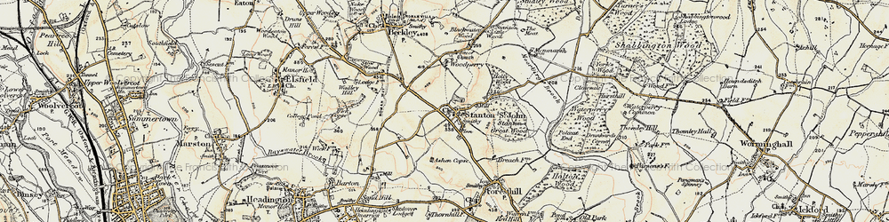 Old map of Ashen Copse in 1898-1899