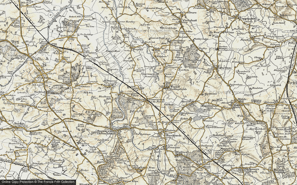 Old Map of Stanwardine in the Fields, 1902 in 1902