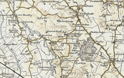 Old map of Stanwardine in the Wood in 1902