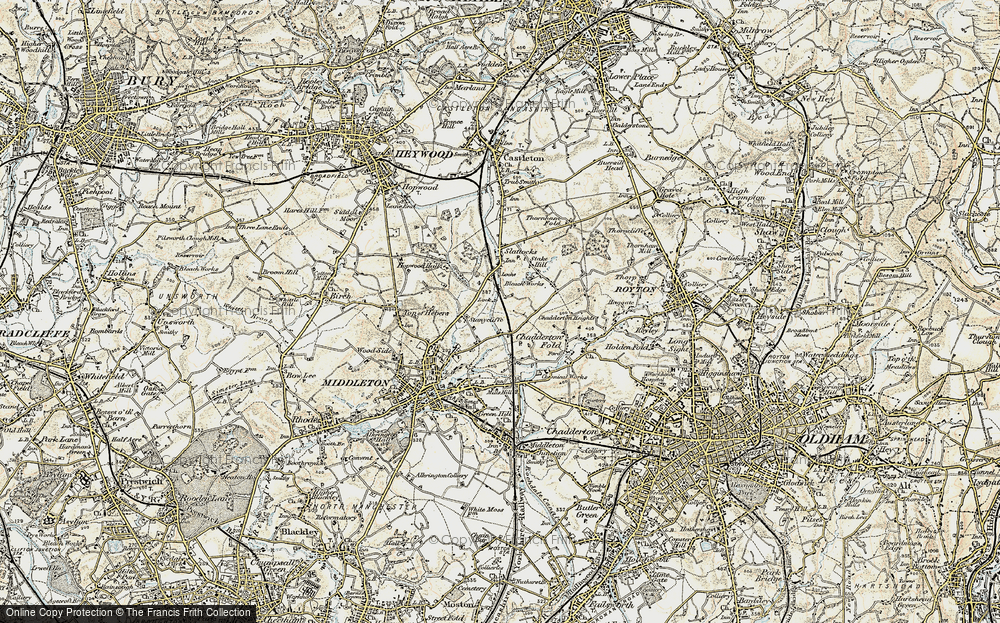 Old Map of Stanycliffe, 1903 in 1903