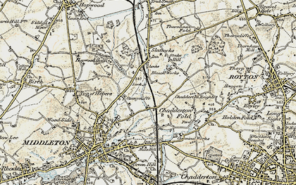 Old map of Stanycliffe in 1903