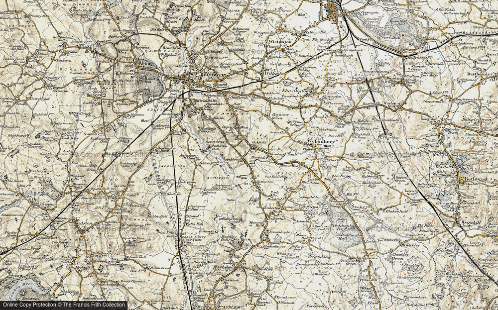 Old Map of Stapeley, 1902 in 1902