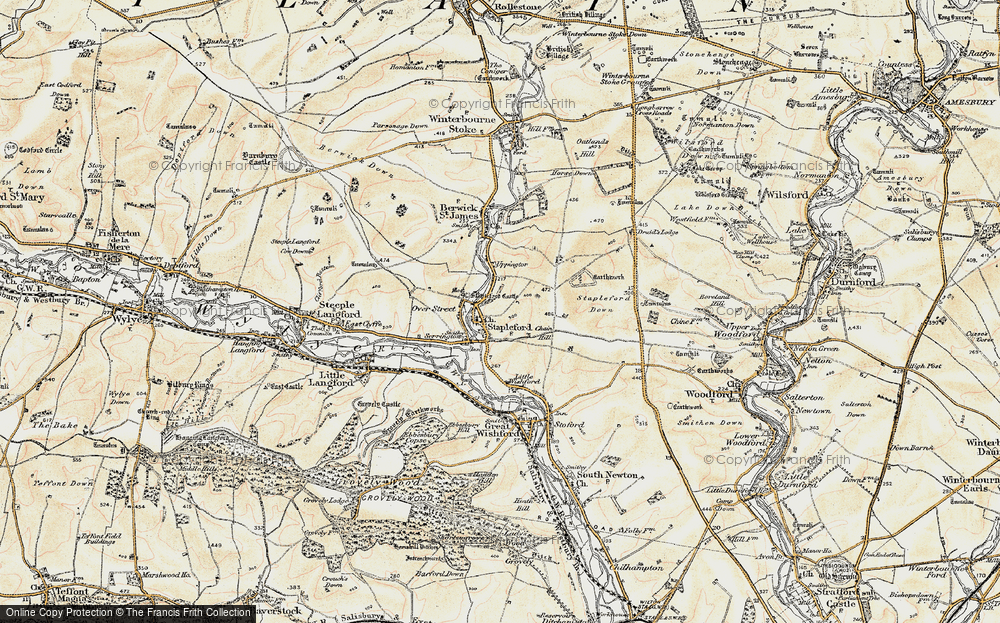 Old Map of Stapleford, 1897-1899 in 1897-1899