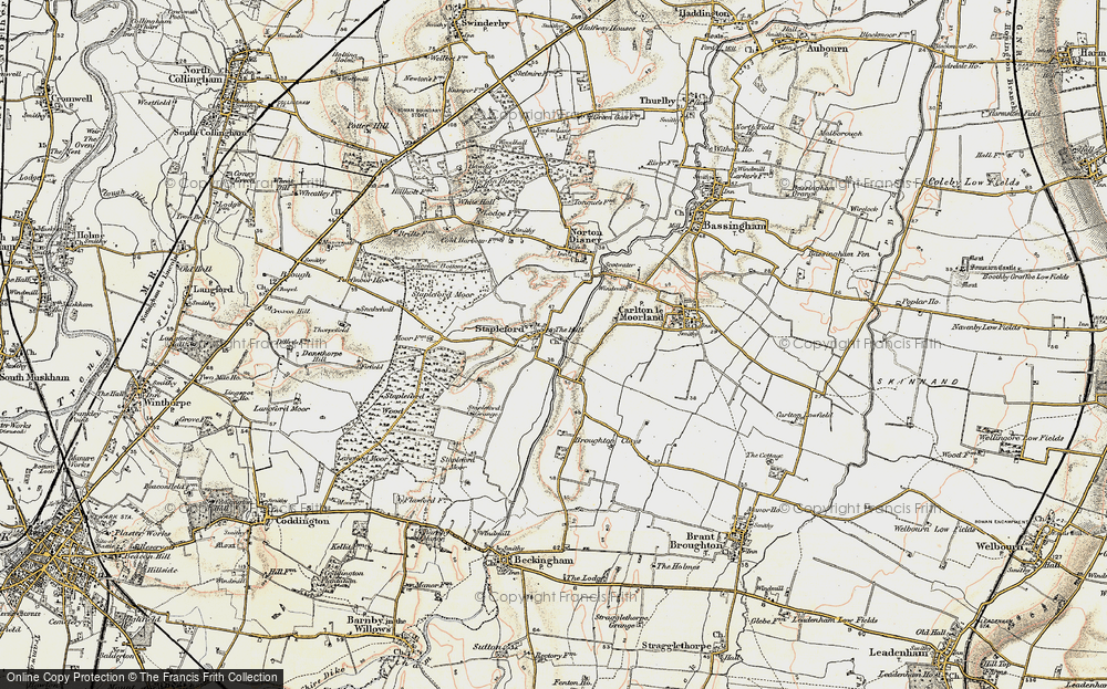 Old Map of Historic Map covering Scotwater Br in 1902-1903