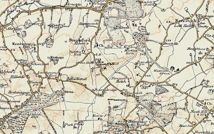 Old map of Stapleford Abbotts in 1898