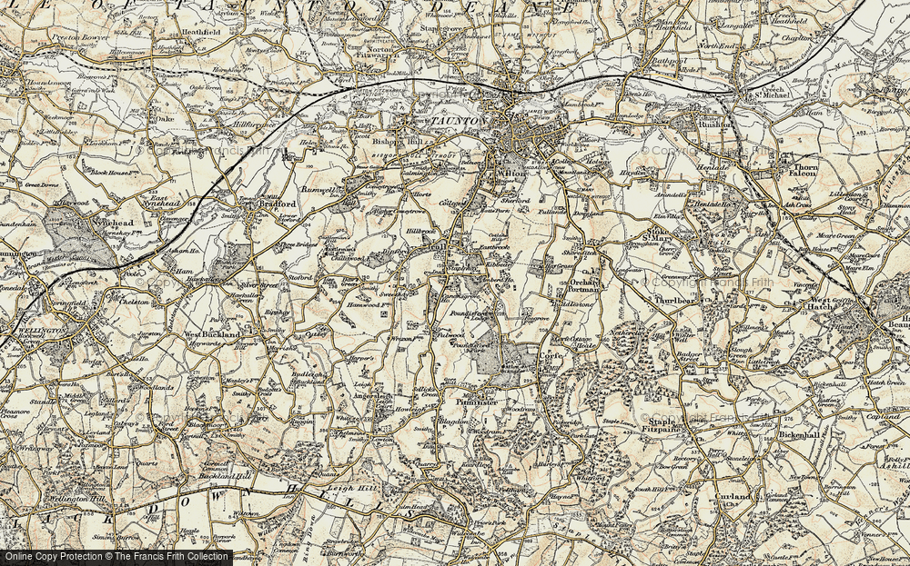 Old Map of Staplehay, 1898-1900 in 1898-1900