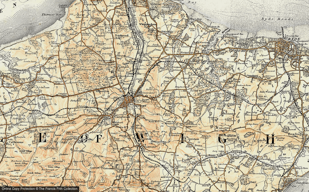 Old Map of Staplers, 1899 in 1899