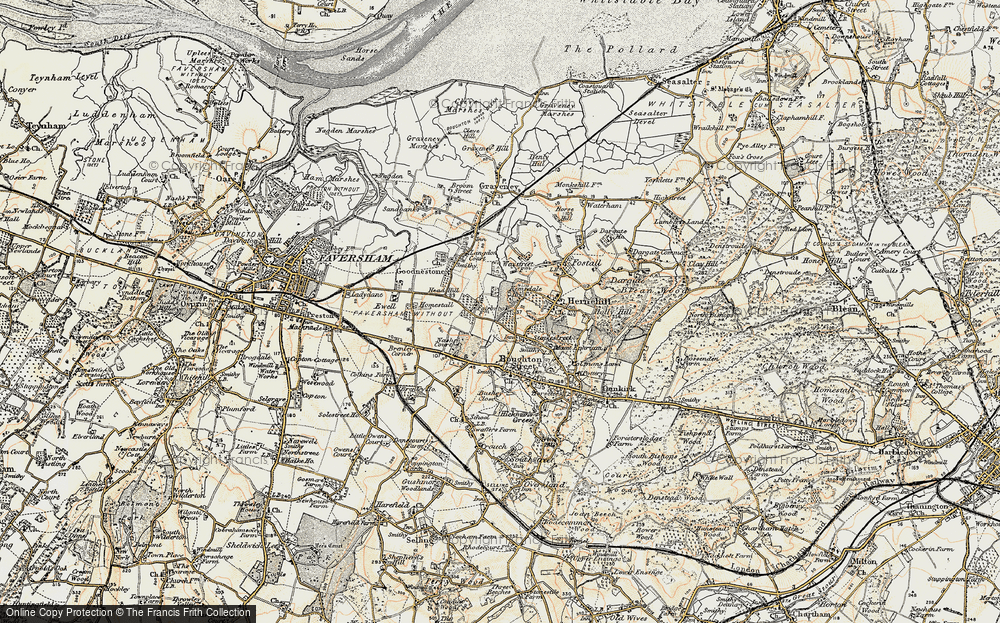 Old Map of Staplestreet, 1897-1898 in 1897-1898