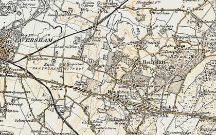 Old map of Staplestreet in 1897-1898