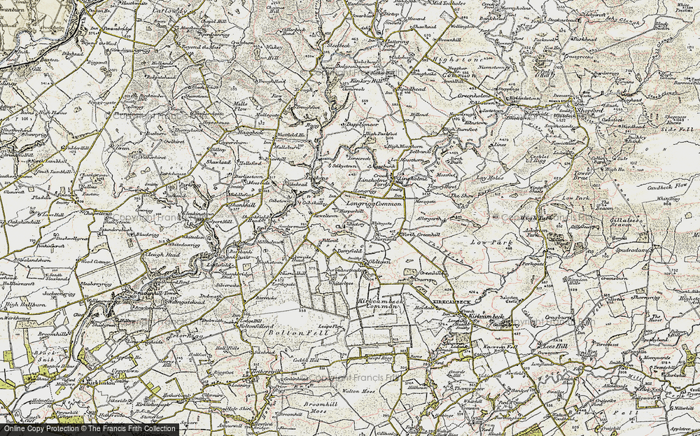 Old Map of Historic Map covering Bartiestown in 1901-1904