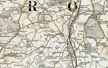 Old map of Stapleton in 1902-1903