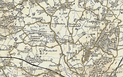 Old map of Staplow in 1899-1901
