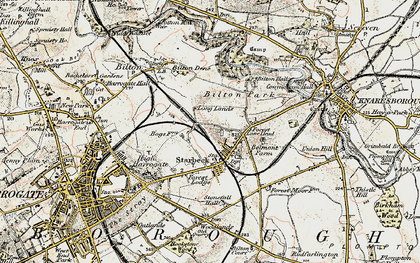 Old map of Bilton Dene in 1903-1904