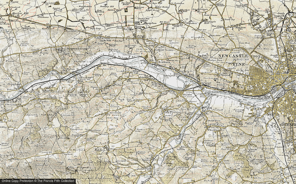 Old Map of Stargate, 1901-1904 in 1901-1904