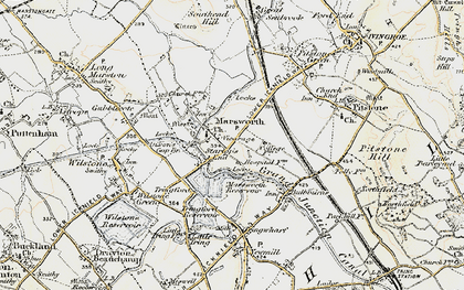 Old map of Startop's End in 1898-1899