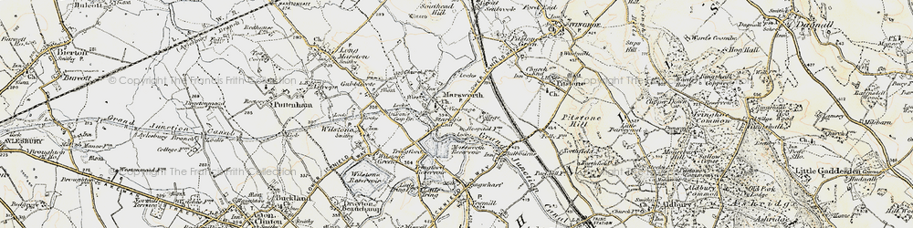Old map of Startop's End in 1898-1899