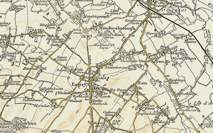 Old map of Statenborough in 1898-1899