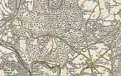 Old map of Birchen Wood in 1899-1900