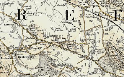 Old map of Tin Hill in 1900-1901