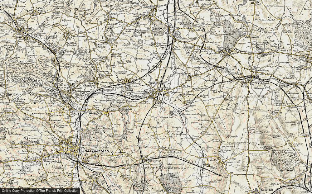 Old Map of Staveley, 1902-1903 in 1902-1903