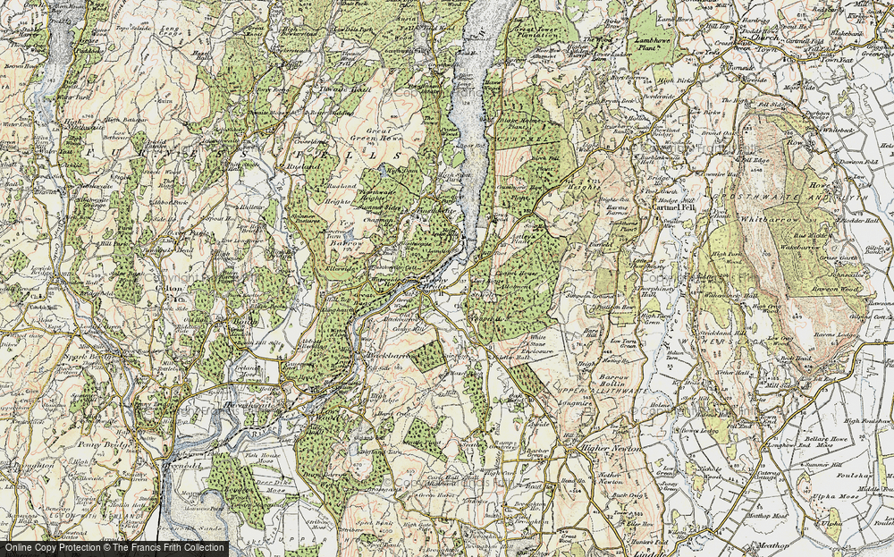 Old Map of Historic Map covering Line Riggs in 1903-1904