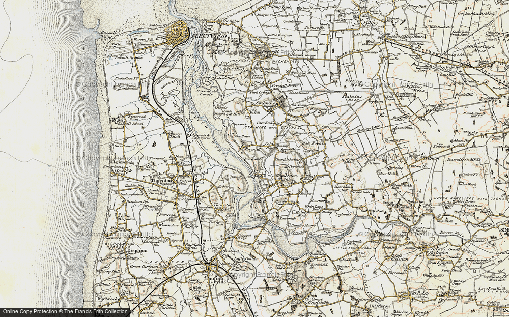 Old Map of Historic Map covering Brick Ho in 1903-1904