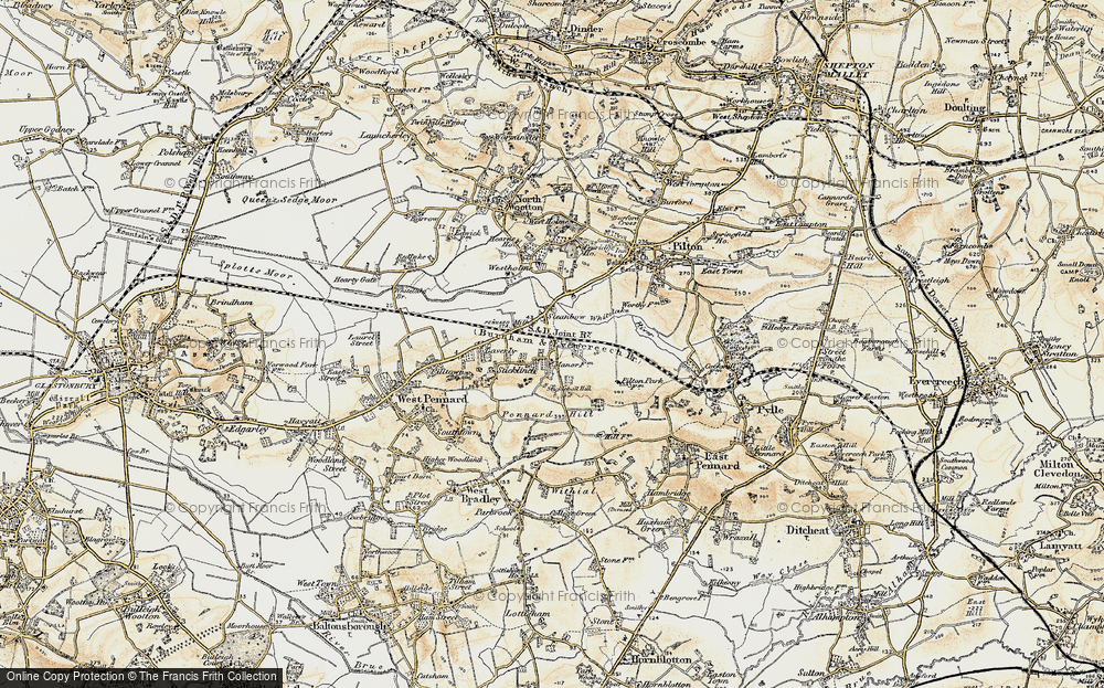 Old Map of Steanbow, 1899 in 1899
