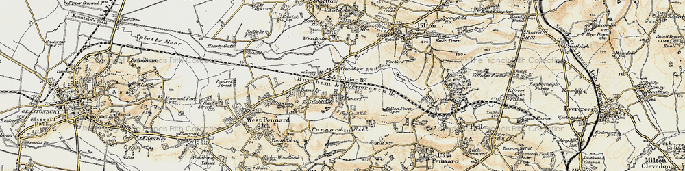 Old map of Steanbow in 1899