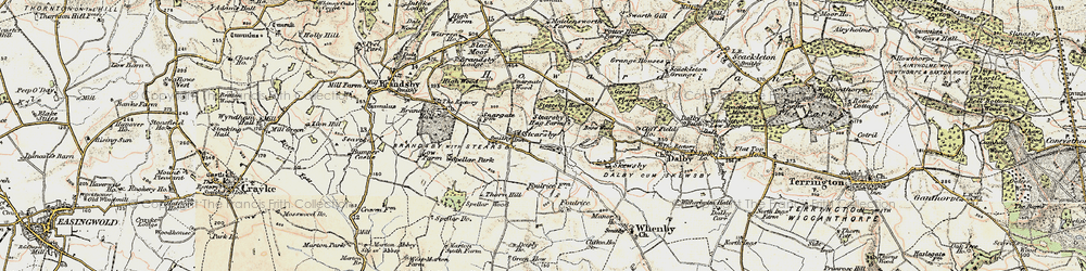 Old map of Brandsby Lodge in 1903-1904